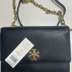 Tory Burch Black Mercer Chained Wallet